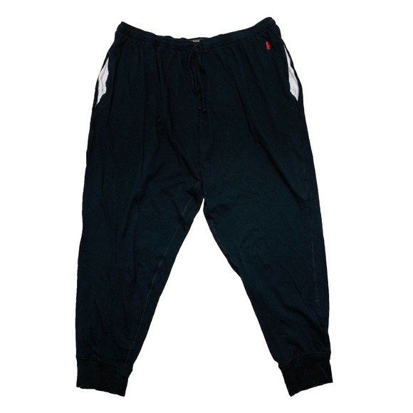 Polo Ralph Lauren Other - Polo Ralph Lauren Sleepwear Jogger Men's‎ XL Black Gray Pockets Lounge Red Pony
